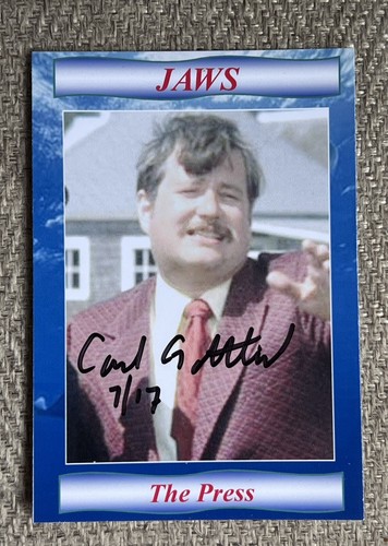 5x Tarjeta Jaws FIRMADA Richard Dreyfuss Backline Gottlieb Voorhees Filley RARA K9 - Imagen 7 de 7