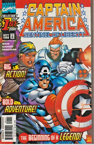 CAPTAIN AMERICA : SENTINEL OF LIBERTY #1  NICK FURY  MARVEL  1998  NICE!!!