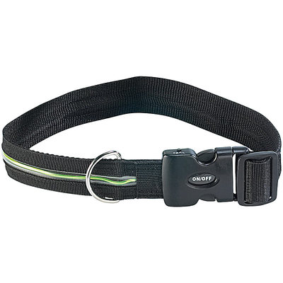 infactory Hundeleuchtband: Sicherheits-LED-Leucht-Hundehalsband ''Neon Light''