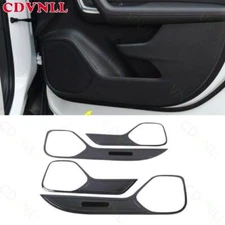 For Chevy Blazer 2019-2025 Black Steels Interior Door Anti-Kick Panel Cover 4*