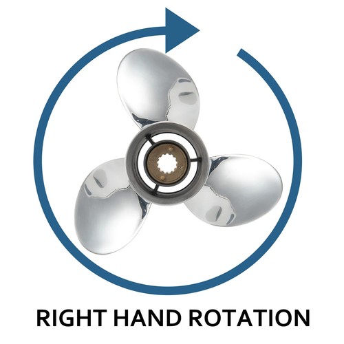 10.25 X 15 OEM Quicksilver Stainless Outboard Boat Propeller Fit Mercury 40-60HP - Bild 5 von 5