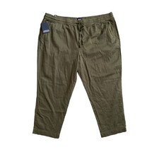 NWT GAP Women's Pull On Drawstring Waist Ankle Tencel Pant Grape Leaf Medium