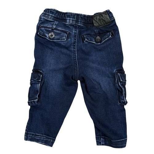 Pantalones de mezclilla oscuros cargo Polo Ralph Lauren para niños talla 9 meses - Imagen 3 de 5