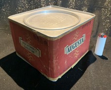 Vintage alte Blechdose Augusta Assortimento Gallettine Dose Werbung Deko Italien