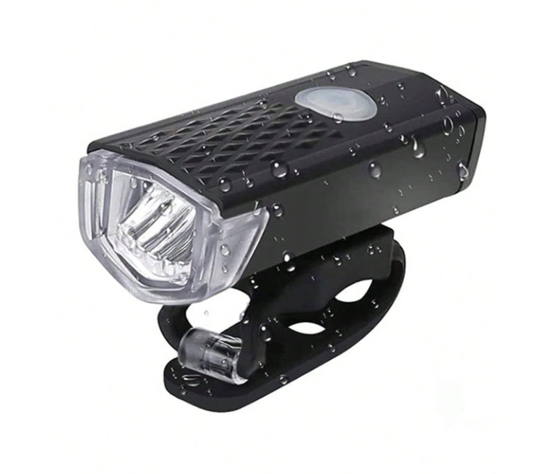 1pc USB Rechargeable Super Bright Bike Headlight for Night Riding - NEW
