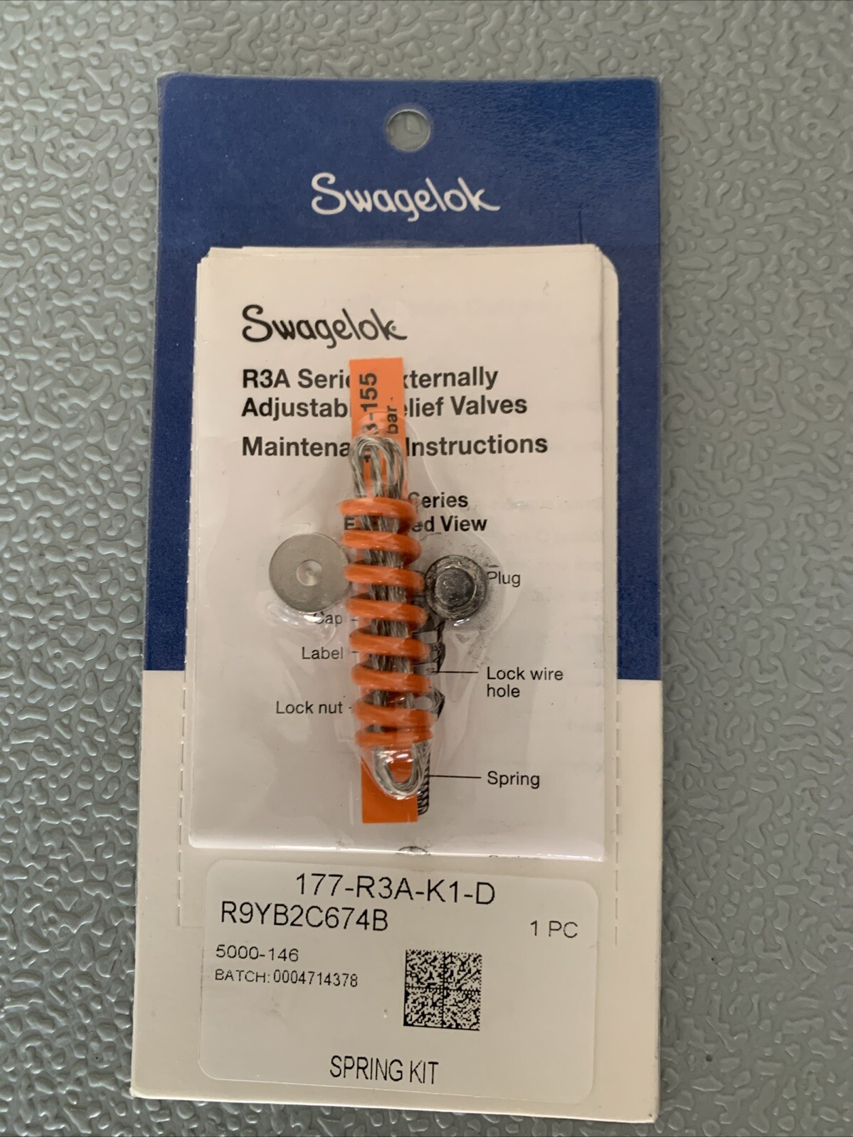 SWAGELOK 177-R3A-K1-D ORANGE SPRING KIT PROPORTIONAL RELIEF VALVES