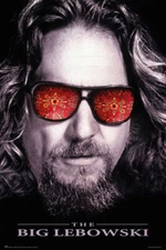 THE BIG LEBOWSKI CLASSIC MOVIE POSTER 24 x 36 The Dude Jeff Bridges GOODMAN