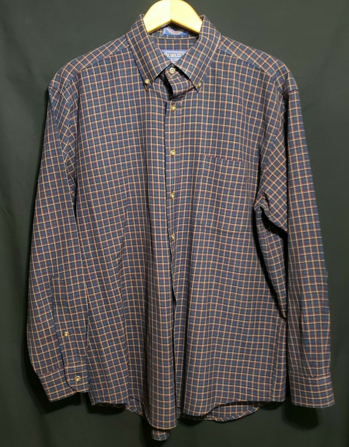 Pendleton Sir Pendleton 100% Wool Button Front LS… - image 1