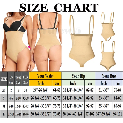 Women Shapewear Bodysuit Waist Trainer Tummy Control Underbust Full Body Shaper - Picture 39 of 47