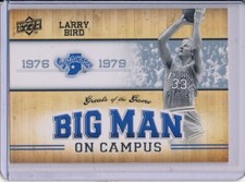 2009-10 Upper Deck Greats of the Game Big Man on Campus Larry Bird #119 HOF