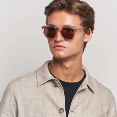 NEW SAINT LAURENT Sunglasses SL457 004 Yellow Brown Unisex 
