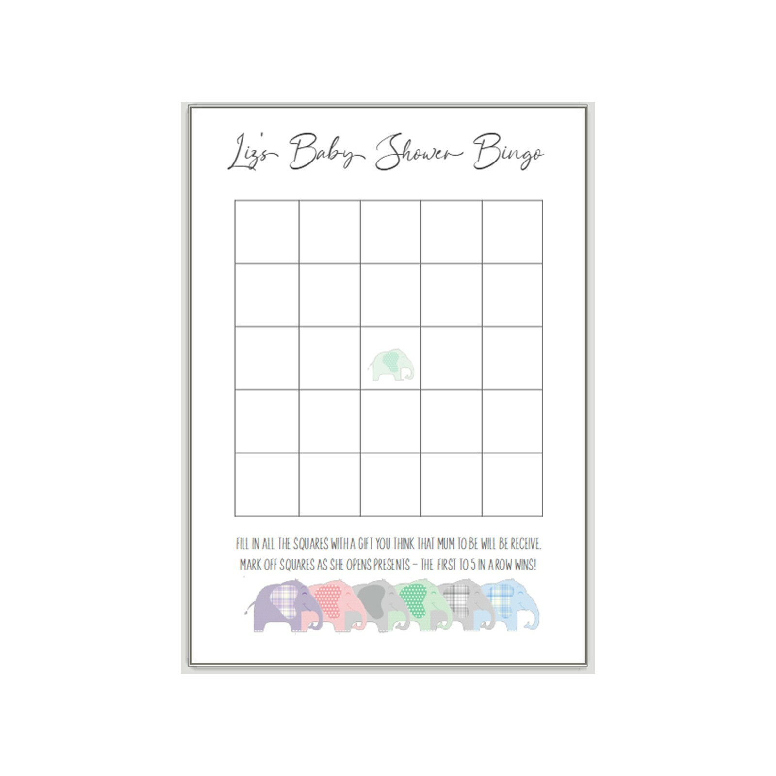 ELEPHANTBINGO