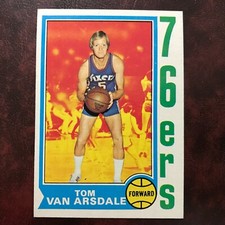 1974-75 Topps Set TOM VAN ARSDALE #20 PHILADELPHIA 76ERS - NR-MINT *HIGH GRADE*