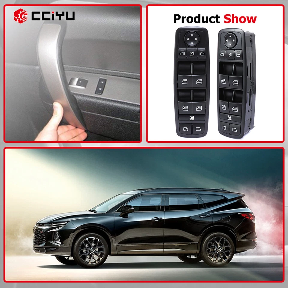 Interruptor de control de ventana de 3 pines para Mercedes-Benz GL320 R320 2007-2009 delantero izquierdo Foto 2 de 4