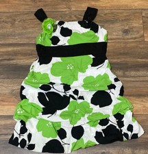 My Michelle Size 12 Girls Green  Black Summer Dress