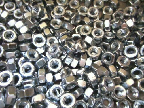 M8-1.25 Finished Hex Nuts DIN 934 Class 8.8 Zinc Plated - Picture 1 of 2