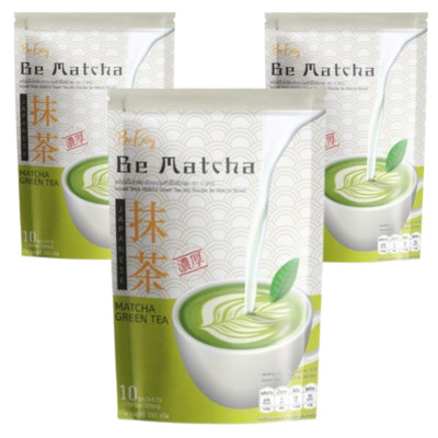 Matcha GreenTea Be Easy  Control Hunger Burn Block No Sugar 10 Sachets x 3