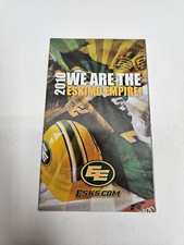 JS15 Edmonton Eskimos 2010 CFL Football Pocket Schedule - Multi-Sponsored