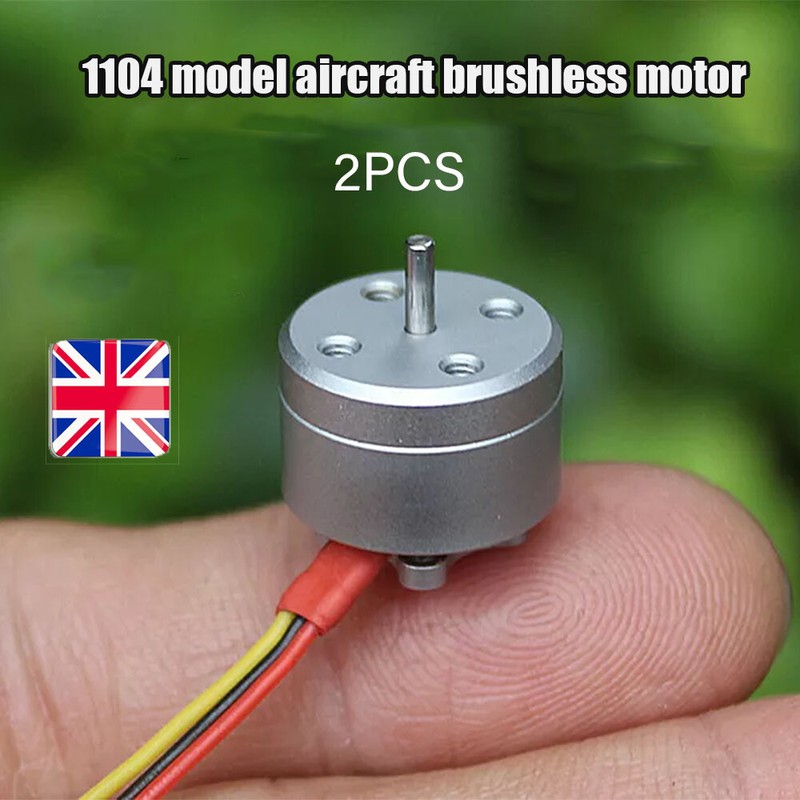 2Pack 1104 Micro Brushless Motor 4300kv For 1S-3S RC Drone FPV Racing Quadcopter