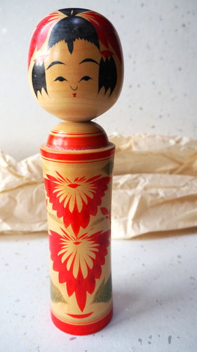 vieille poupée japonaise kokeshi vintage2set Naruko 25㎝9,84 pouces