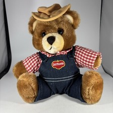 Vintage 1985 Dakin Del Monte  Brawny Bear Marketing Advertising Plush 10  
