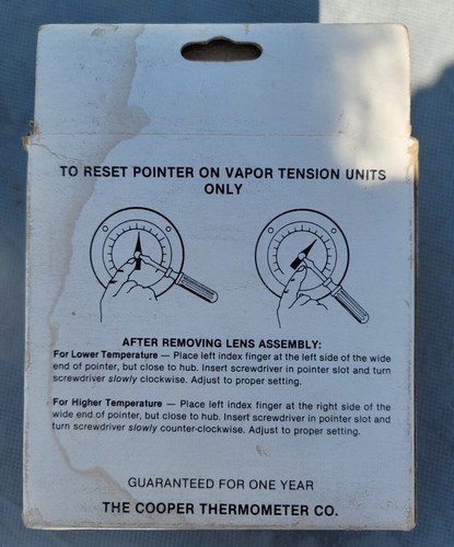 Cooper-Atkins 3210-08 Grill Thermometer Griddle Surface New Sealed Old Stock USA - Picture 3 of 5