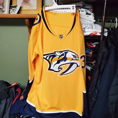 Authentic Viktor Arvidsson #33 Nashville Predators Fanatics Breakaway Brand...