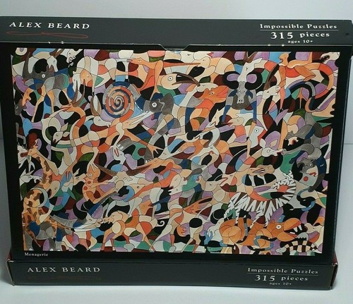Alex Beard Impossible Puzzles 315 Piece Jigsaw Puzzle Menagerie 2008 25 X17 1/2 - Picture 7 of 12