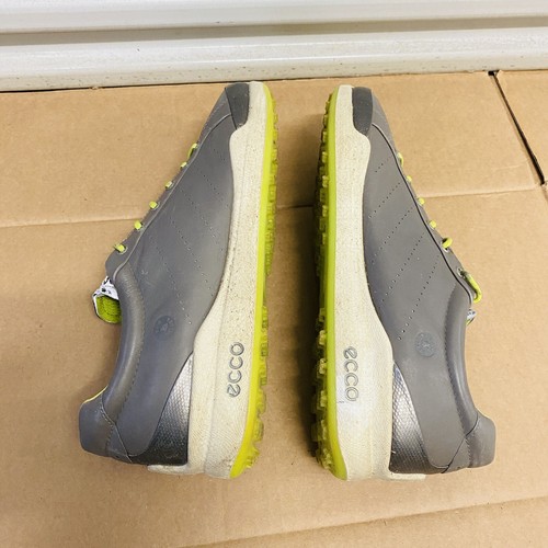 ECCO Biom Natural Motion Hydromax Yak Spikekess Golf Shoe Gray Leather 45/11 US - Picture 10 of 15