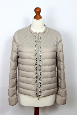 LIU JO Women's Down Jacket Size 44 beige  USA CANADA SUPER TOP 
