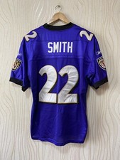 BALTIMORE RAVENS NFL SHIRT JERSEY REEBOK sz 52 22 SMITH