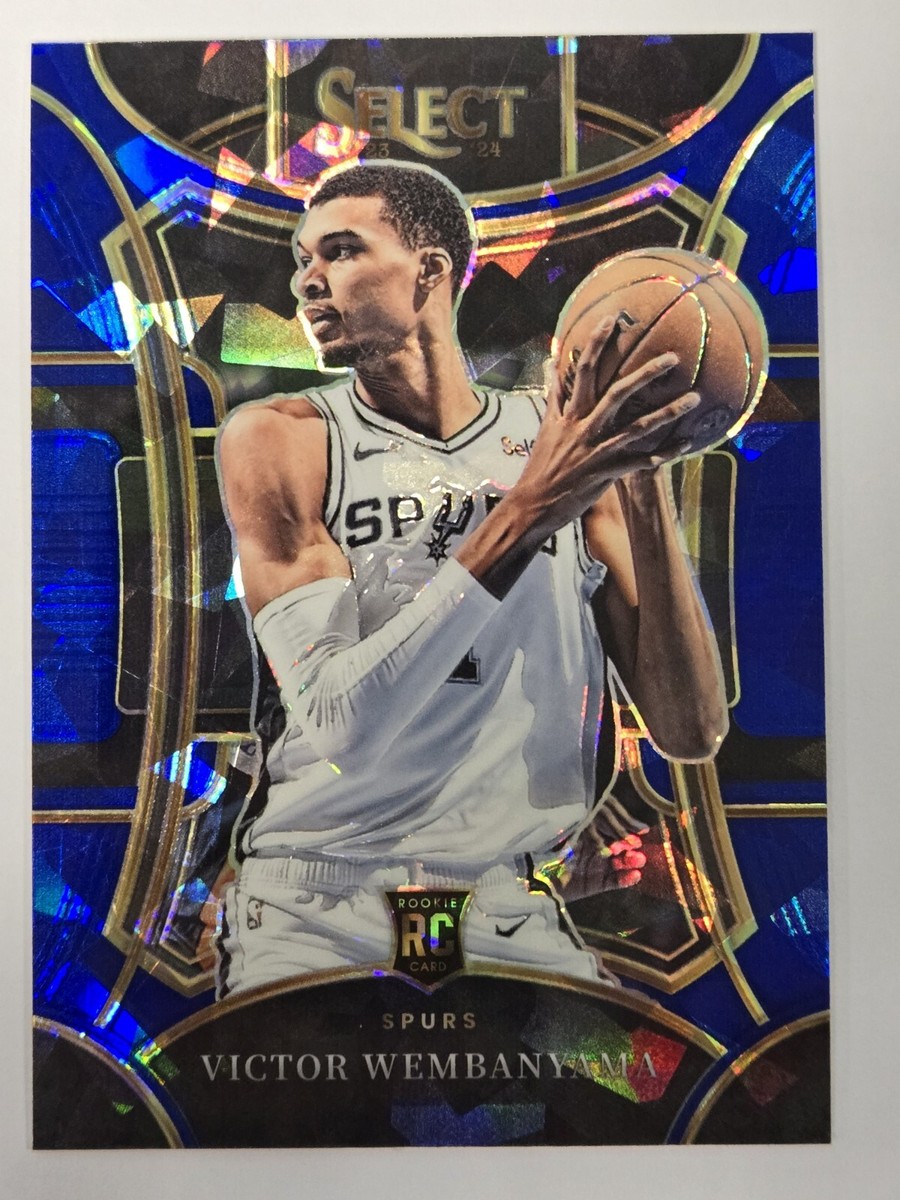 ?NBA Select 2023-24 Víctor Wembanyama Blue Cracked Ice Prizm 