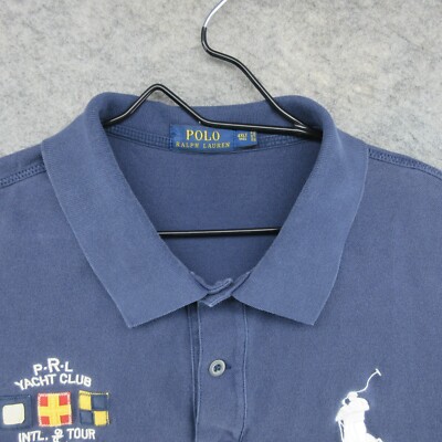 Polo Ralph Lauren Shirt Mens 4XLT Blue Big Pony PRL Yacht Club #2