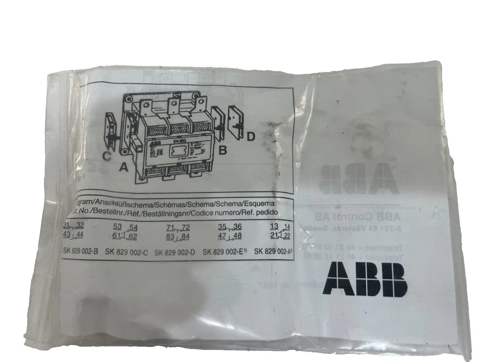 ABB CAL16-11B Panel Mount Auxiliary Contact with Screw Clamp Terminal, NO/NC, 6 - Image 4 of 4