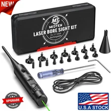 Green Laser Bore Sight Kit .17-12GA Multiple Caliber Boresighter Rifles Pistols