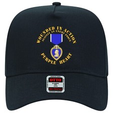 Baseball Cap - Wounded in Action - Purple Heart V1