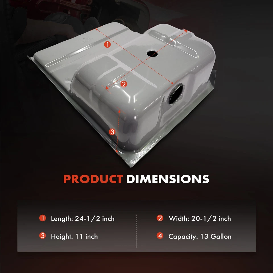 Tanque de combustible de 13 galones para Ford Mustang II 1974 1975 1976 Mercury Bobcat 1975-1976 Foto 4 de 4