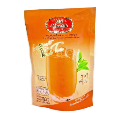 Instant Thai Milk Tea Mix 3 in 1 Original Hot Iced Drink Refresh No.1 Brand From