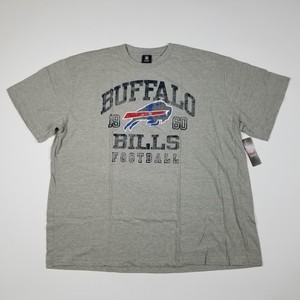 Men's NFL Buffalo Bills Gray Cotton T-shirt (5XL) | eBay