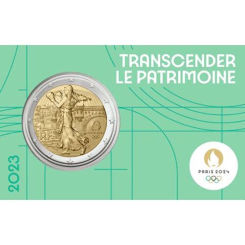 Francia 2023 FDC Coincard Olympic Games of Paris 2024 Green - Picture 1 of 1