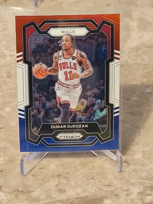 2023-24 Panini Prizm Red White & Blue Prizm DeMar DeRozan #36