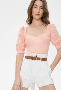 coral blouse forever 21