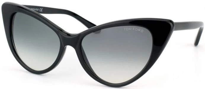 Tom Ford Damen Sonnenbrille NIKITA TF173 01B Cat Eye Schwarz Neu ohne Etui - Bild 1 von 1