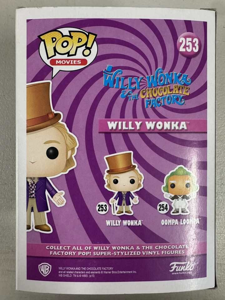 Willy Wonka 253 ~ & the Chocolate Factory ~ Vinilo Funko Pop + PROTECTOR POP GRATIS Foto 4 de 4