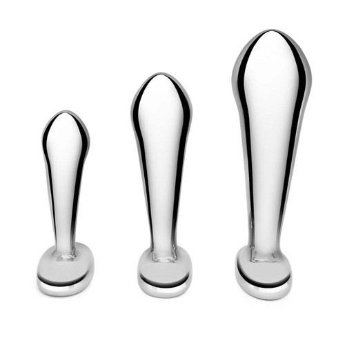 b-Vibe Stainless Steel P-Spot Training Set - Picture 2 of 12
