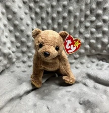 TY BEANIE BABY ALMOND THE BEAR *RETIRED*RARE*MWBMT*