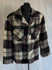 EUC vintage mens BELL SHIRT jacket woolen CANADIAN LUMBER JAC L