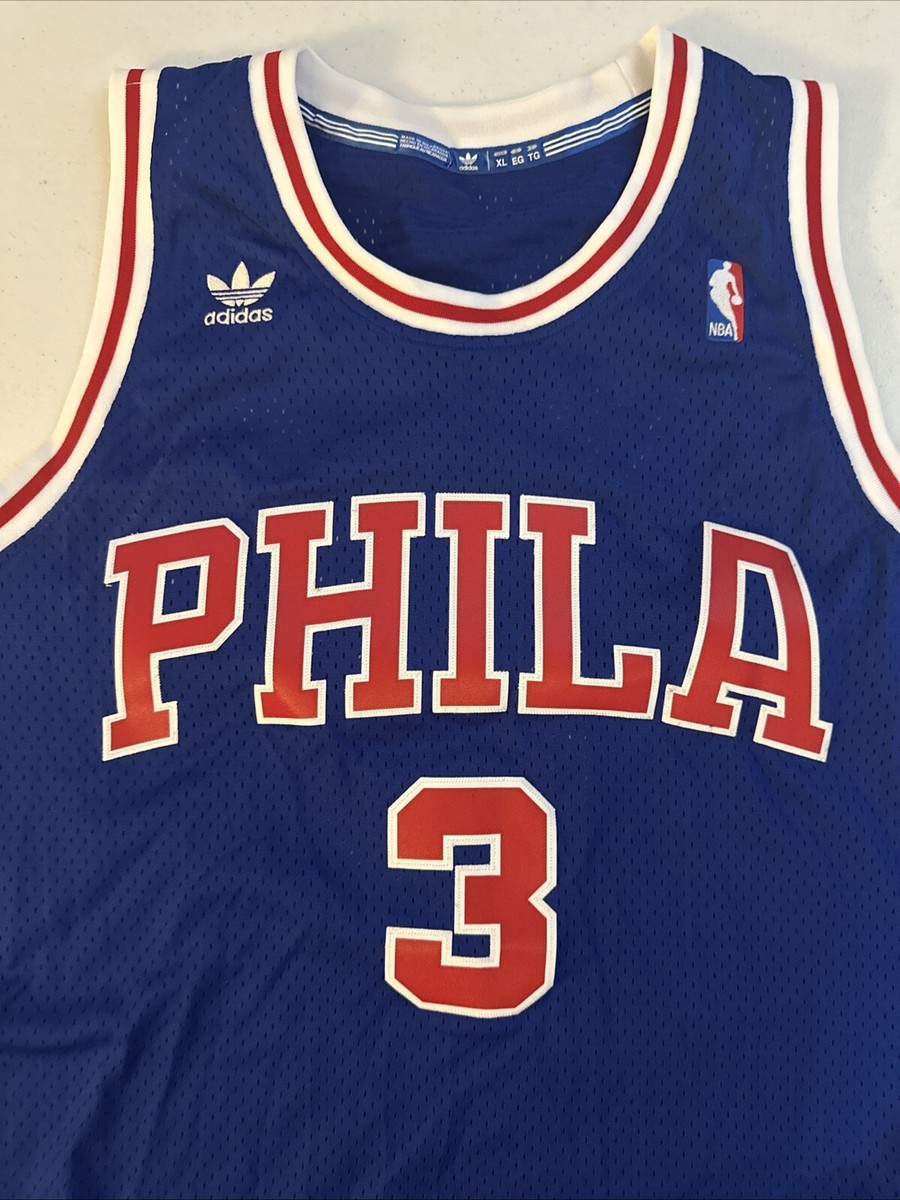 Vintage Adidas Philadelphia 76ers Allen Iverson #3 Hardwood