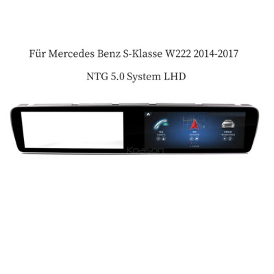 12,3'' Doppelbildschirm Anzeige Android Mercedes Benz S W222 ohne Kombiinstrument