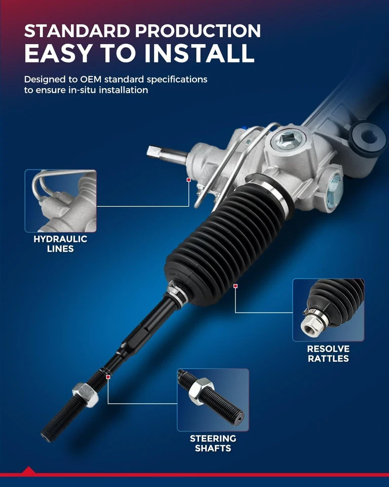 Estante y piñón de dirección asistida para Honda CR-V 1997 1998-2000 2001 26-1776 Foto 2 de 4